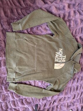 The North Face Olive Green Logo Hoodie